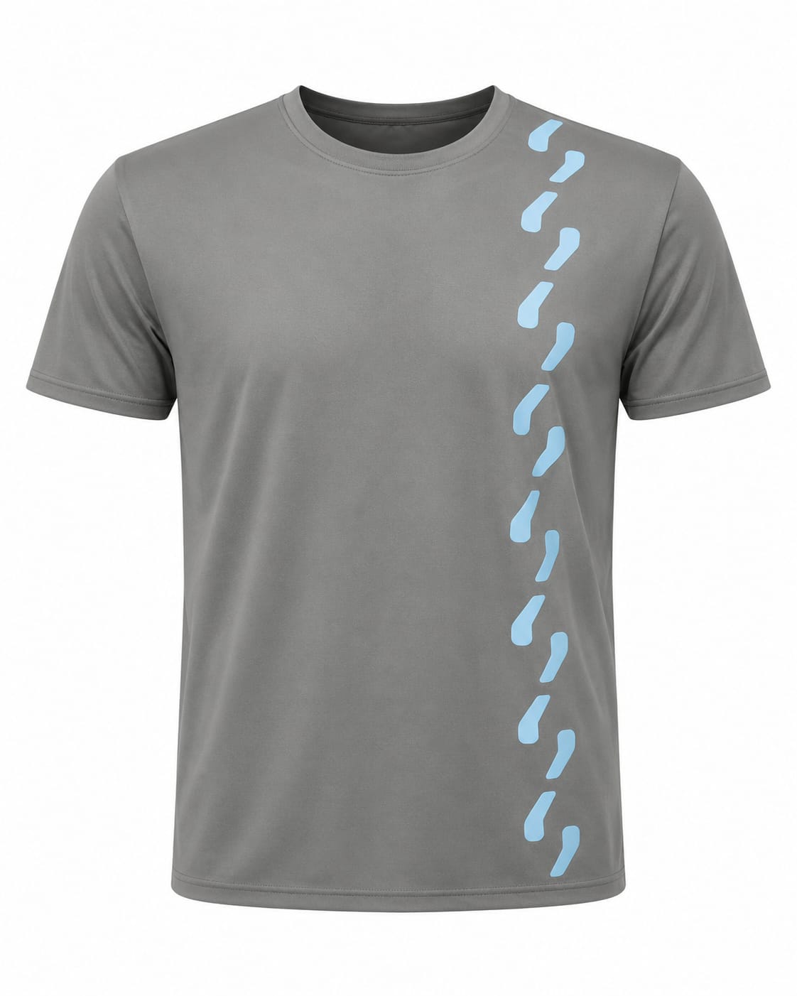 Graphic Printed Tee – Grey Commas